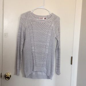 Grey knitted sweater